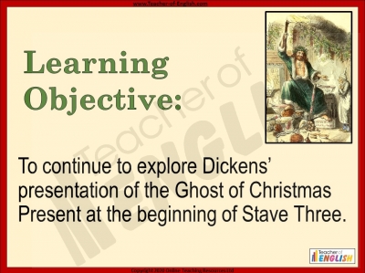 A Christmas Carol - Ghost of Christmas Present Part Three teaching ...