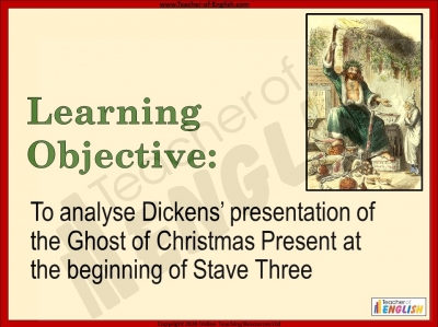 A Christmas Carol - Ghost of Christmas Present teaching resources lessons