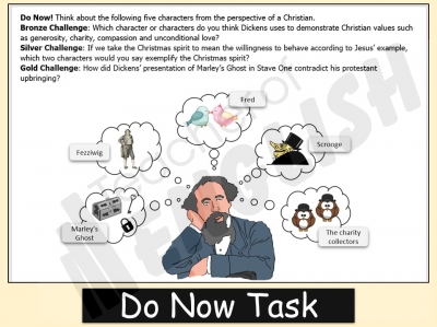 A Christmas Carol - Ghost of Christmas Present teaching resources lessons