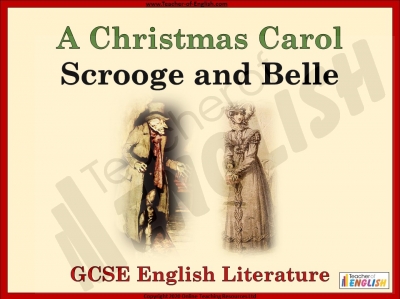 A Christmas Carol - Scrooge and Belle teaching resources lessons