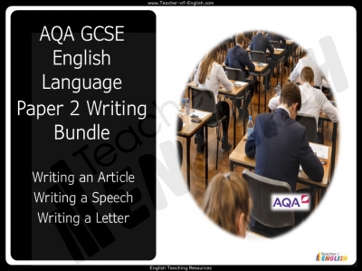 AQA GCSE English Language - Paper 2 Writing Bundle teaching resources ...