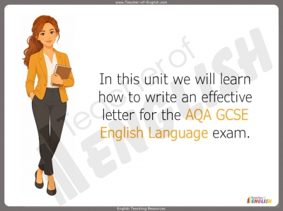 AQA GCSE English Language - Writing a Letter teaching resources lesson