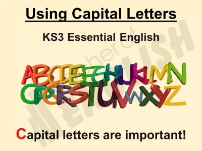 Capital Letters for KS3 teaching resources lesson