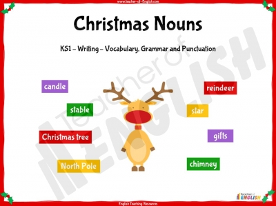 Christmas Nouns - KS1 teaching resources lesson