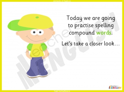Compound Words - Year 1 teaching resources lesson