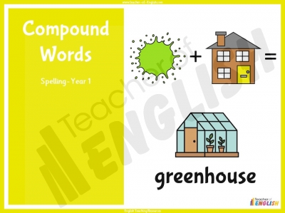 Compound Words - Year 1 teaching resources lesson