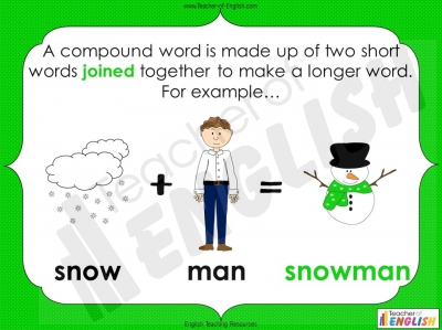 Compound Words for KS1 teaching resources lessons