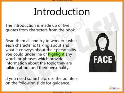 Face by Benjamin Zephaniah - Free Resource teaching resources lesson