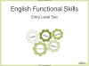 Functional Skills English - Entry Level 2 teaching resources unit of work