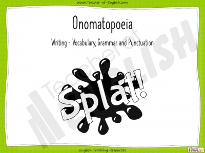Onomatopoeia Teaching Resources