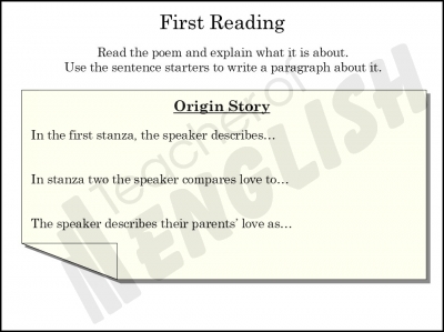 Origin Story teaching resources lessons