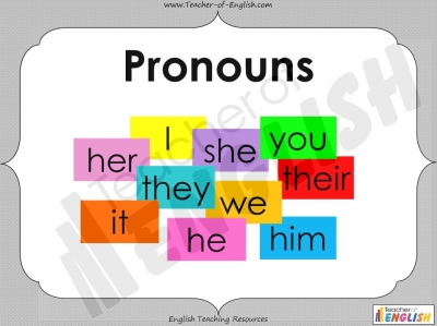 Pronouns Teaching Resources