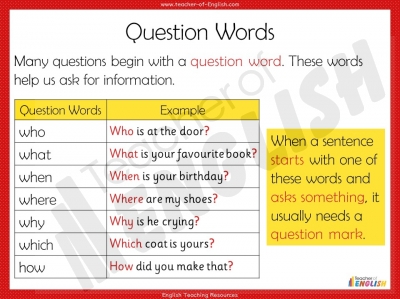 Question Marks - Years 3 and 4 teaching resources lesson