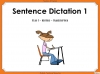 Sentence Dictation 1 - Year 1 teaching resources lessons