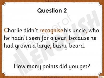 Sentence Dictation 1 - Year 6 teaching resources lesson