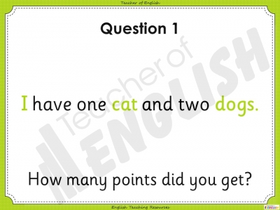 Sentence Dictation 2 - Year 1 teaching resources lessons