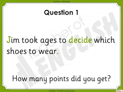 Sentence Dictation 2 - Year 3 teaching resources lesson