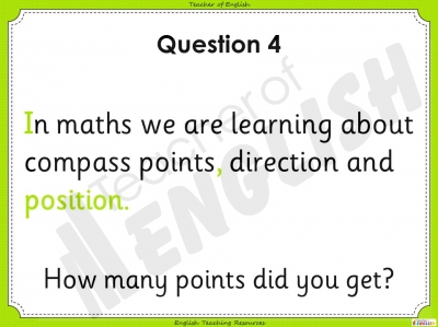 Sentence Dictation 2 - Year 4 teaching resources lesson