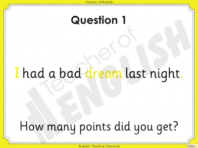 Sentence Dictation 3 - Year 1 teaching resources lesson