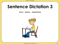Year 4 Sentence Dictation Bundle teaching resources lesson