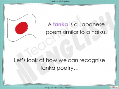 Tanka Poetry - Year 3 and 4 teaching resources lesson