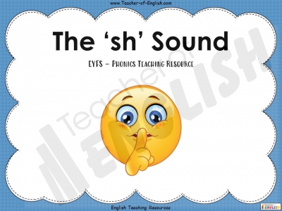 The 'sh' Sound - EYFS teaching resources lessons