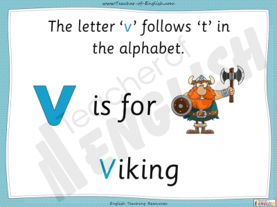 The Letter 'v' - EYFS teaching resources lessons