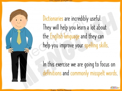 Using a Dictionary teaching resources lessons