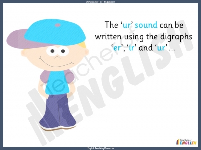 Vowel Digraphs Making the 'ur' Sound - Year 1 teaching resources lesson