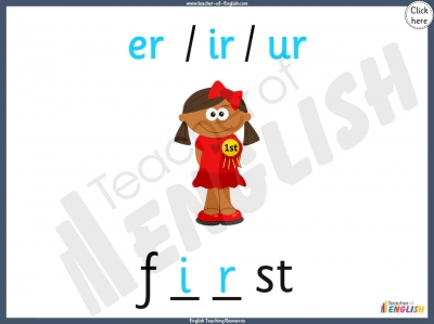 Vowel Digraphs Making the 'ur' Sound - Year 1 teaching resources lesson