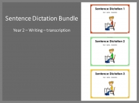 Sentence Dictation 2 - Year 2 teaching resources lessons